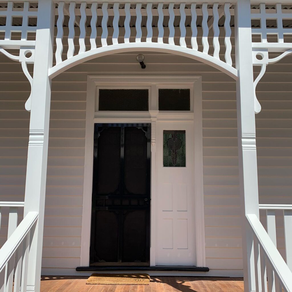 Weatherboard exterior house painting job in Newtown, Geelong